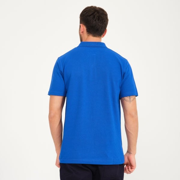 Saks Mavi Penye Lacoste Polo Yaka İş Tişörtü