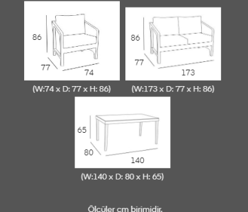 VİTELLO SANTA BAHÇE OTURMA GRUBU