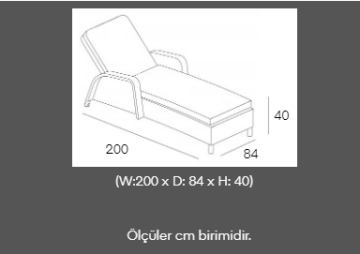 VİTELLO TORİNO XL ŞEZLONG