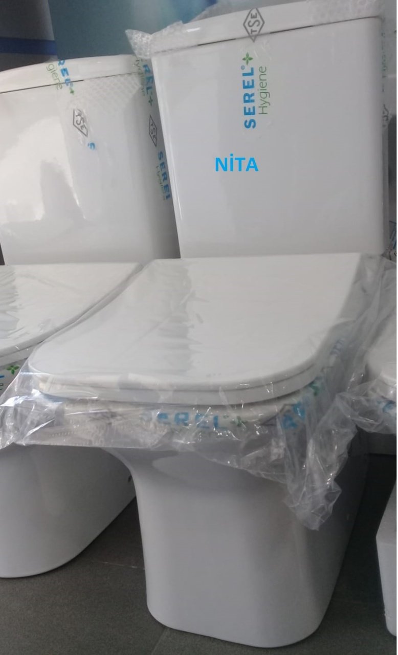 Serel Nita Duavara Sıfır Kare Klozet Takımı Tam Set