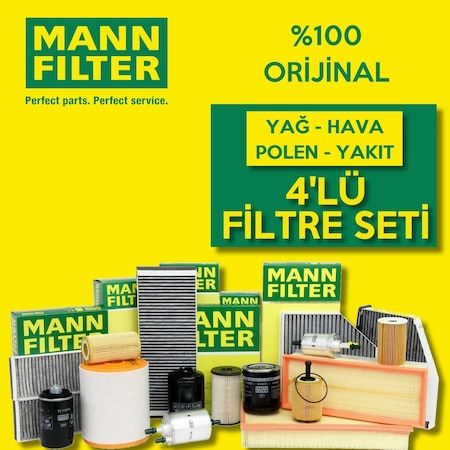 Fiat 500L 1.3 D Multijet Mann-Filter Filtre Bakım Seti 2012-2020 553117901