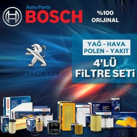 Peugeot 207 1.4 Hdı Bosch Filtre Bakım Seti 2006-2010 (495302655)
