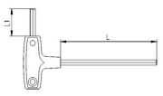 İzeltaş 4920220030 3mm T Tipi Allen Anahtar