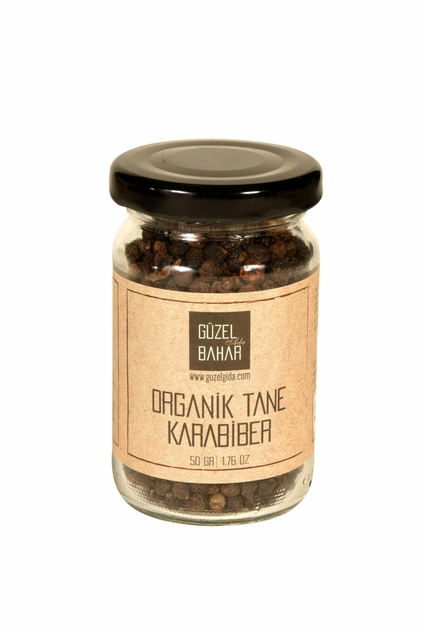 Güzel Gıda Organik Tane Karabiber 50g