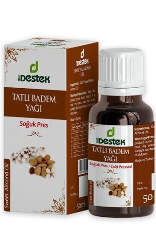 Tatlı Badem Yağı (Soğuk Sıkım) 50 ml