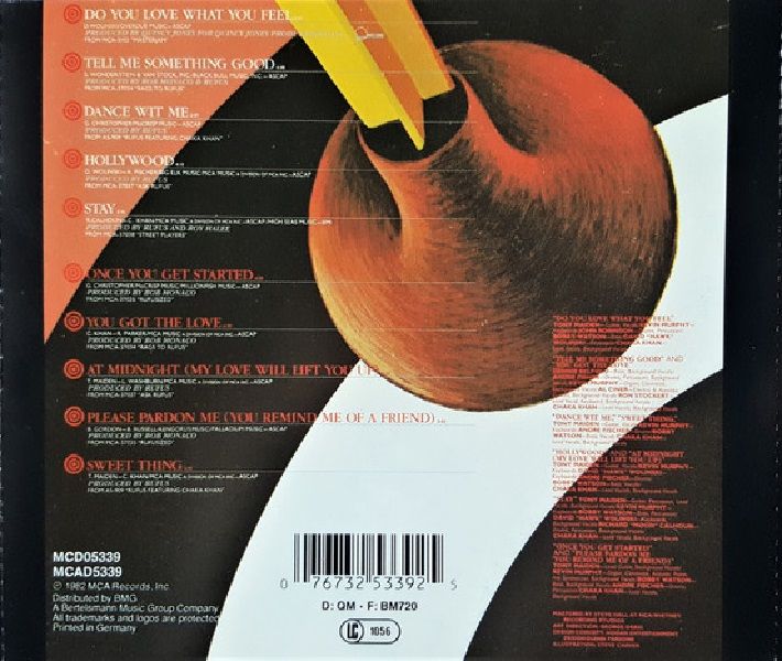 RUFUS WITH CHAKA KHAN - THE VERY BEST OF RUFUS WITH CHAKA KHAN (CD) (1982)