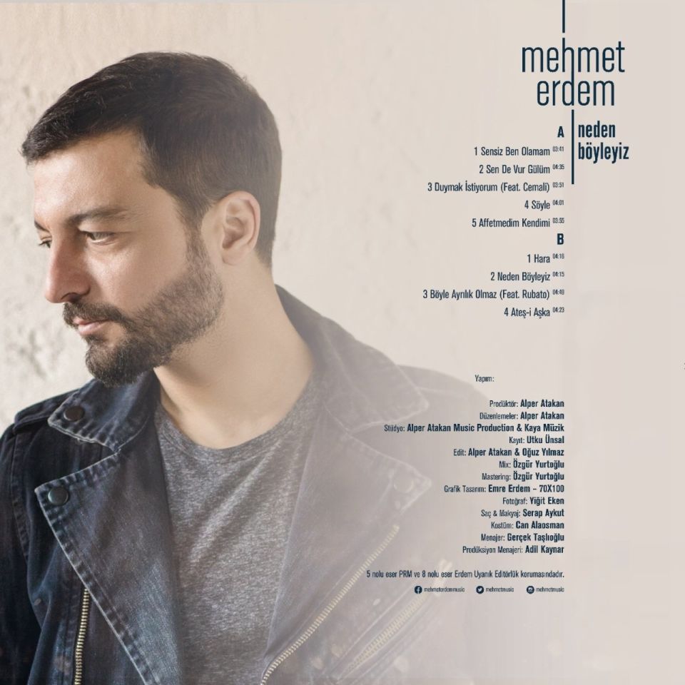 MEHMET ERDEM - NEDEN BÖYLEYİZ (LP) (TRANSPARAN BUZ)