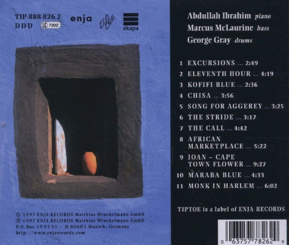 ABDULLAH IBRAHIM - CAPE TOWN FLOWERS (CD) (1997)
