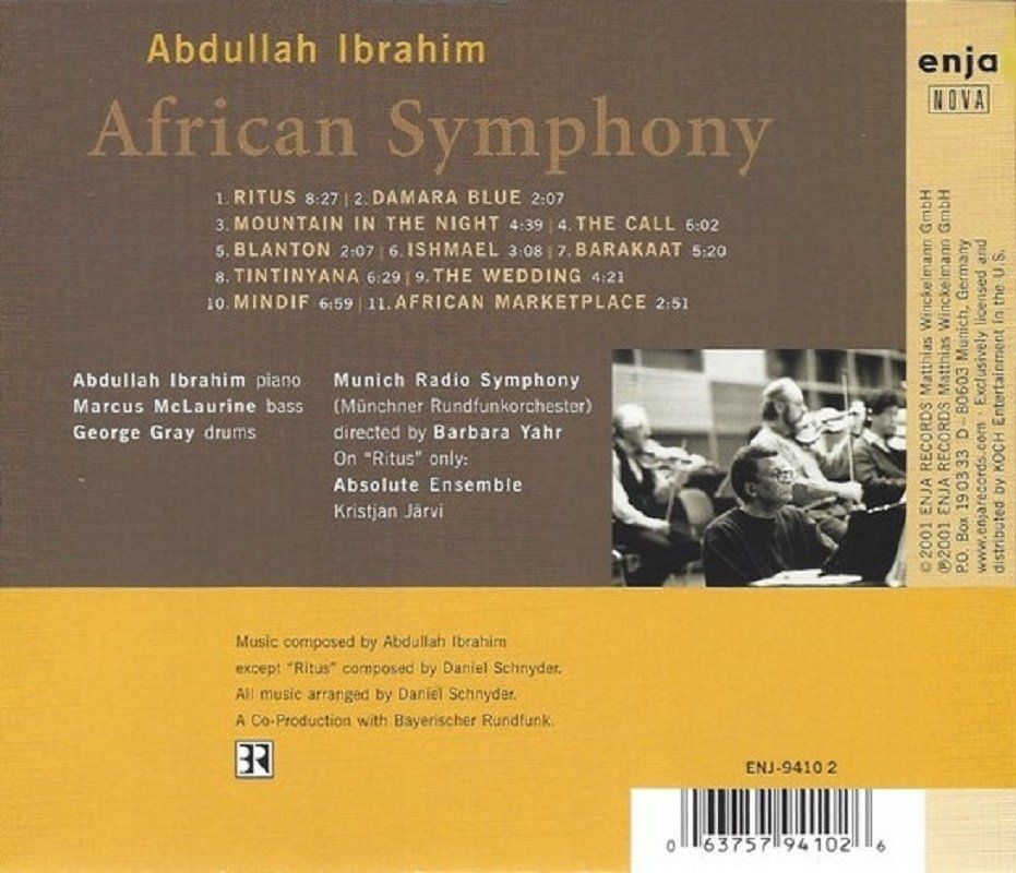 ABDULLAH IBRAHIM - AFRICAN SYMPHONY (CD) (2001)