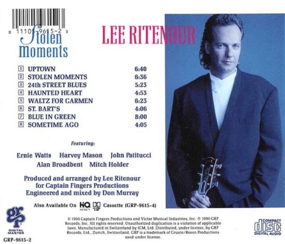 LEE RITENOUR - STOLEN MOMENTS (CD) (1990)