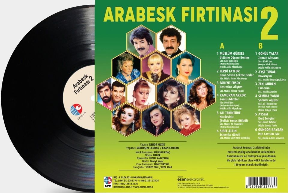 ARABESK FIRTINASI 2 - ÇEŞİTLİ SANATÇILAR (LP)