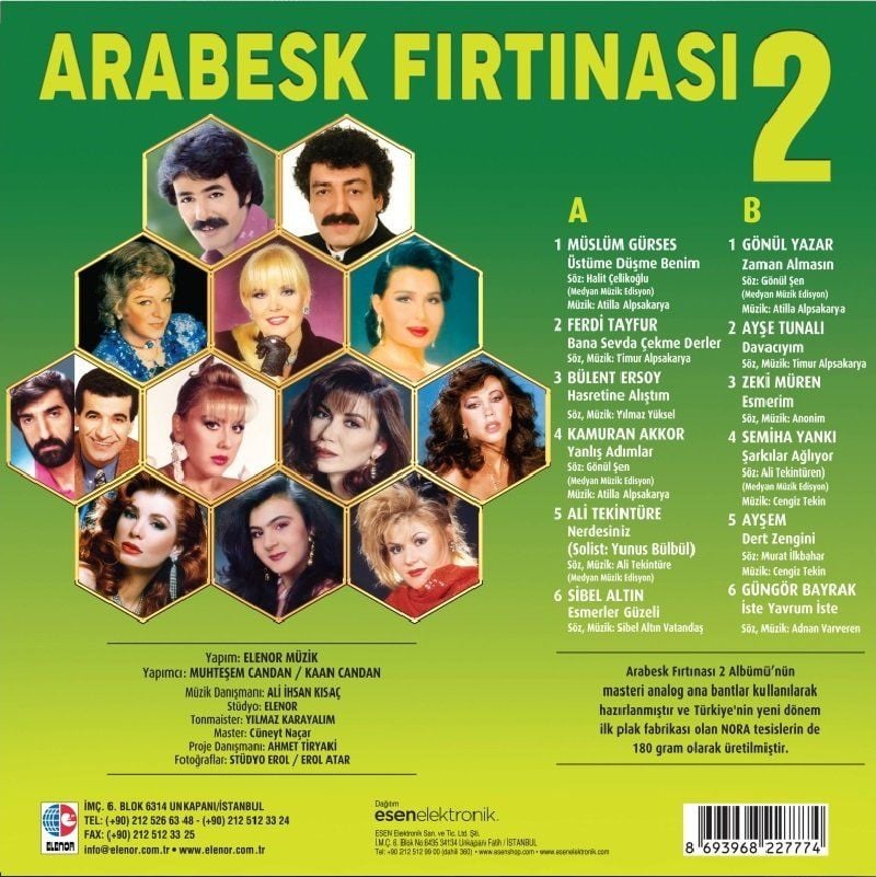 ARABESK FIRTINASI 2 - ÇEŞİTLİ SANATÇILAR (LP)