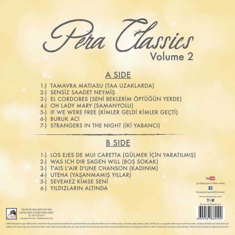 PERA CLASSICS - VOLUME 2 (LP)