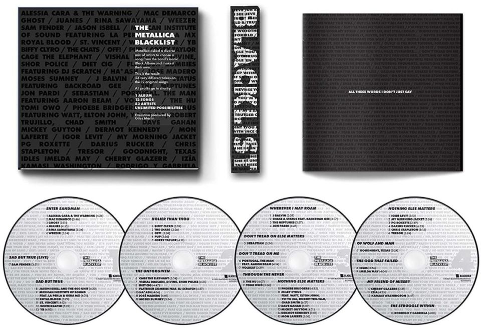 VARIOUS ARTISTS - THE METALLICA BLACKLIST  (4 CD)