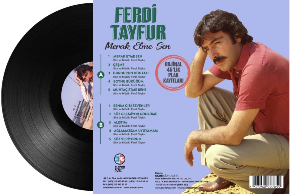 FERDİ TAYFUR - MERAK ETME SEN (ORİJİNAL  45'LİK PLAK KAYITLARI) (LP)