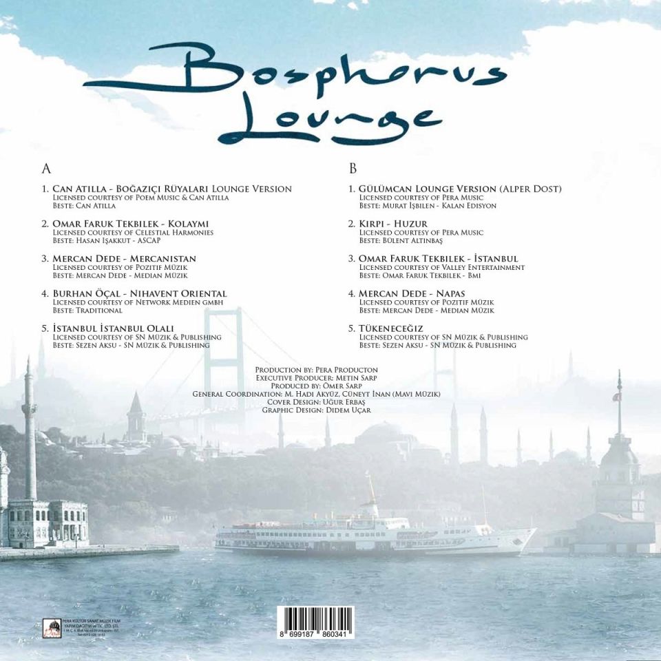 BOSPHORUS LOUNGE - ÇEŞİTLİ SANATÇILAR (LP)