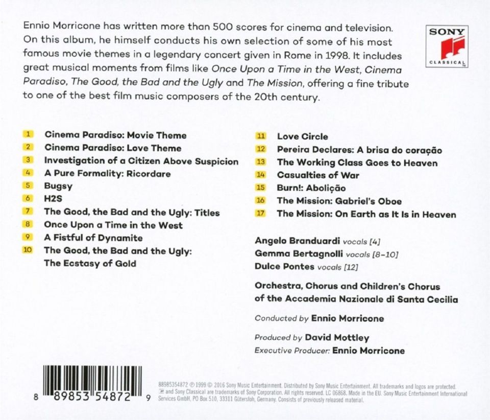ENNIO MORRICONE - CONDUCTS MORRICONE / HIS GREATEST HITS (CD)