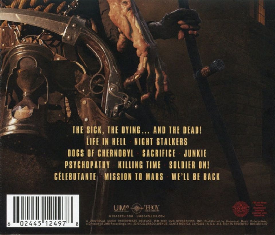 MEGADETH - THE SICK, THE DYING... AND THE DEAD! (CD)