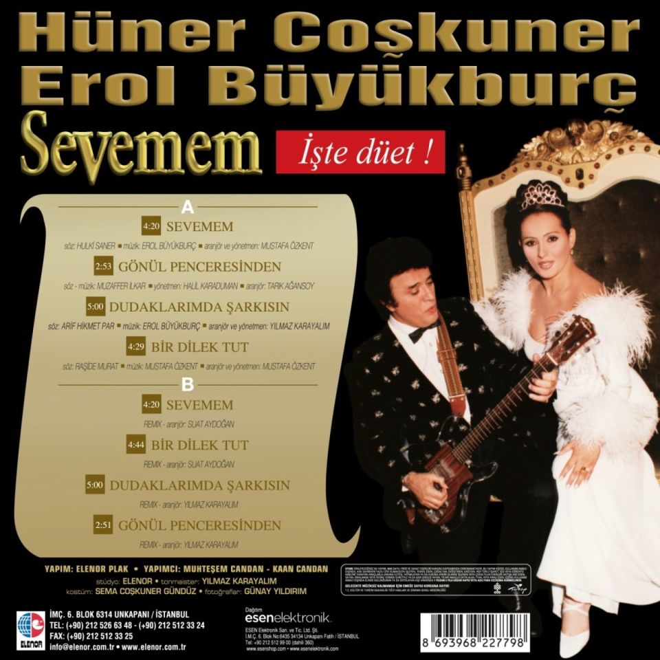 HÜNER COŞKUNER & EROL BÜYÜKBURÇ - SEVEMEM (LP)