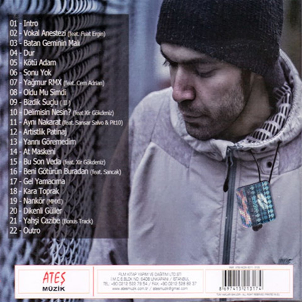 RAPOZOF - VOKAL ANESTEZİ (CD) (2011)