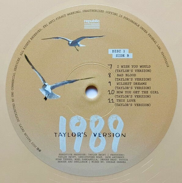 TAYLOR SWIFT - 1989 (TAYLOR'S VERSION)(TANGERINE EDITION) (2 LP)
