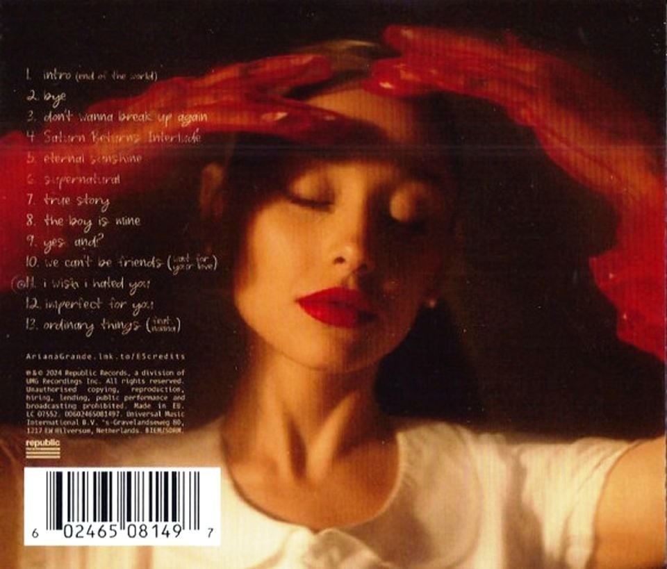 ARIANA GRANDE - ETERNAL SUNSHINE (CD) (2024)