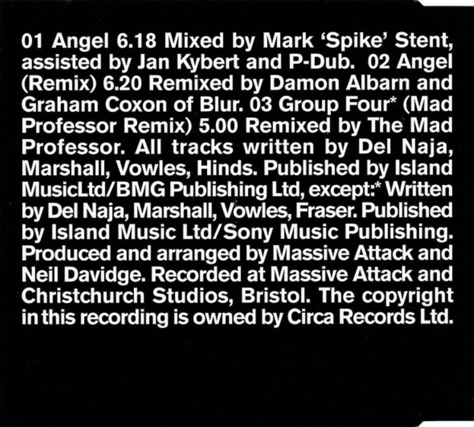 MASSIVE ATTACK - ANGEL (SINGLE CD)