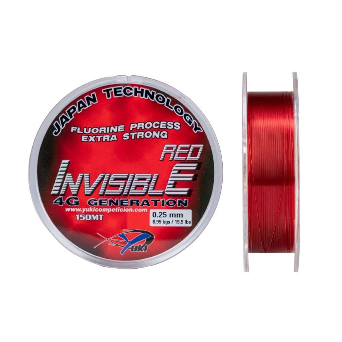 Yuki INVISIBLE Red Monofilament Misina