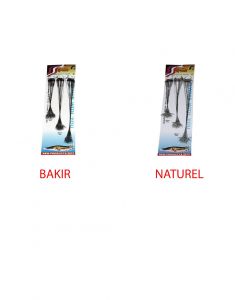 Captain 2915 Çelik Tel Kartela Set 5 Kat 9 kg Çeker 60'lı Paket