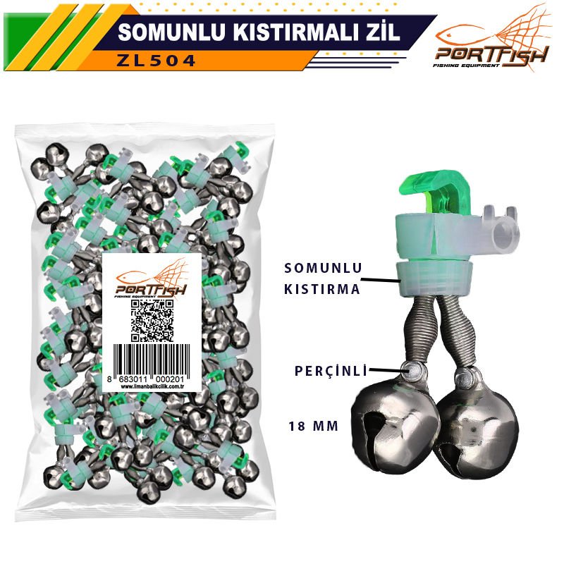 Portfish Somunlu Kıstırmalı Zil 18 mm