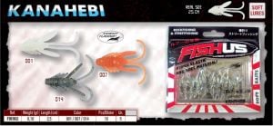 Fishus Kanahebi 2.5cm Silikon Yem