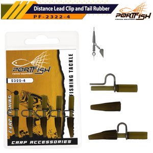 Portfish 2322-4 Distance Lead Clip and Tail Rubber 5 Adet
