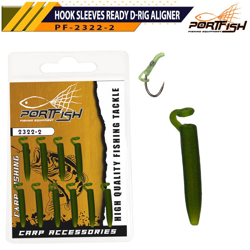 Portfish 2322-2 Hook Sleeves Ready D-rig Aligner 10 Adet