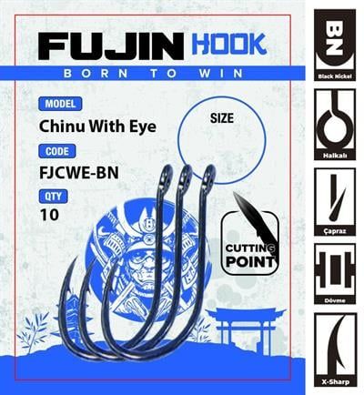 Fujin Chinu With Eye Delikli Çapraz Olta Kancası