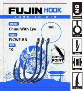 Fujin Chinu With Eye Delikli Çapraz Olta Kancası
