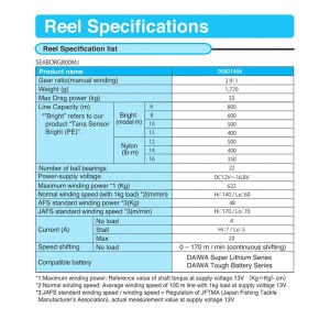 Daiwa Seaborg 800 MJ (AD) Elektrikli Çıkrık Makara