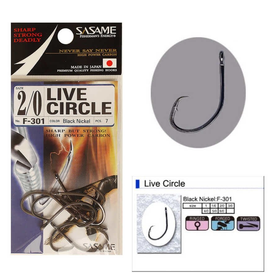 Sasame F-301 Live Circle Serisi Olta İğnesi