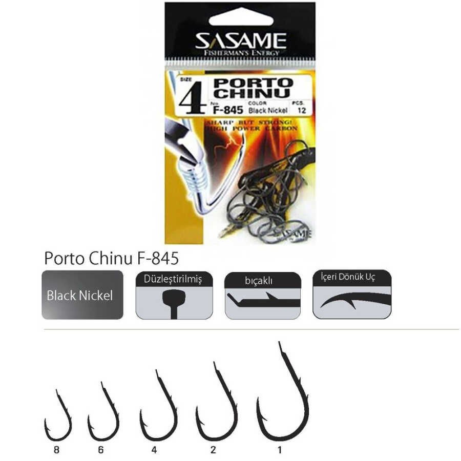 Sasame F-845 Porto Chinu Black Crome İğne