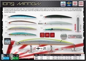 Yuki Fishus Long Minnow 12,5cm 14,5gr Floating  Renk:SA