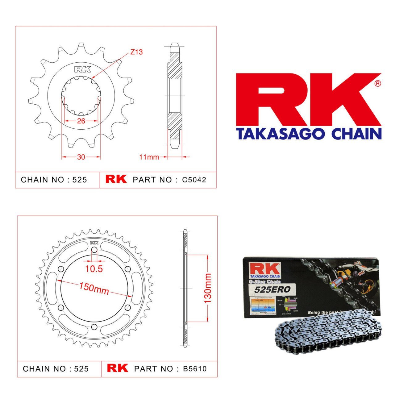 YAMAHA TDM 900 ZİNCİR DİŞLİ SETİ RK JAPON