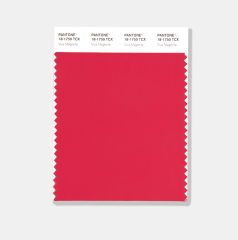 COTTON SWATCH CARD, COLOR OF THE YEAR 2023, 18-1750 VIVA MAGENTA