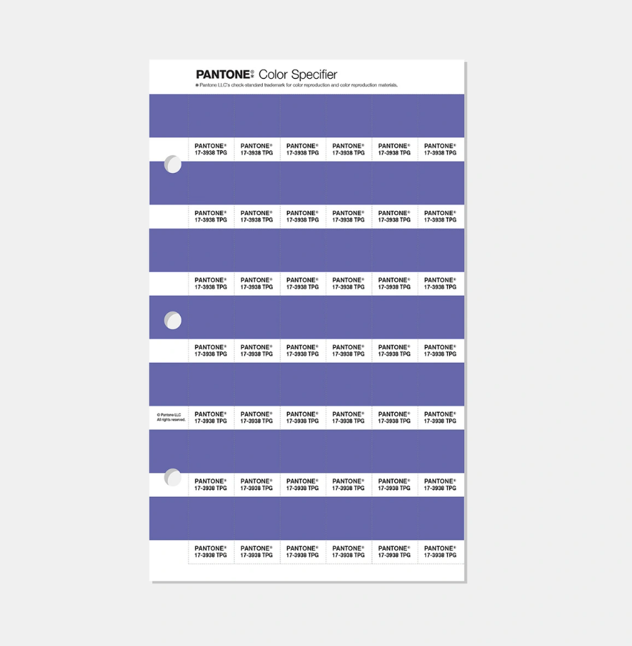 FASHION, HOME + INTERIORS COLOR SPECIFIER REPLACEMENT PAGE - PANTONE COLOR OF THE YEAR 2022