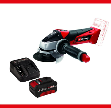 Einhell TE-AG 18/115 Li - Solo Acc Akülü Avuç Taşlama ve Einhell 18V 4,0Ah PXC Başlangıç Kit