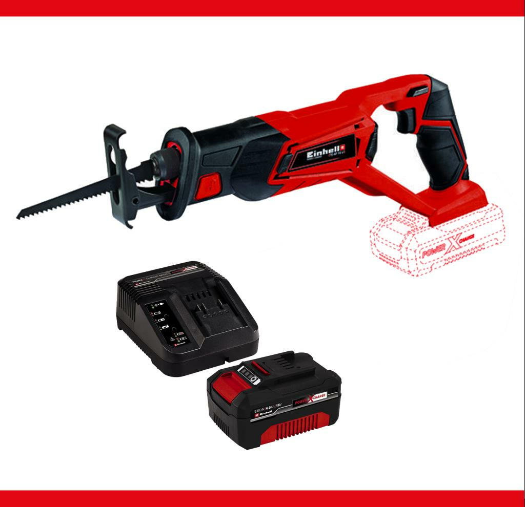 Einhell TP-AP 18/28 Li BL - Solo Akülü Testere ve Einhell 18V 4,0Ah PXC Başlangıç Kiti