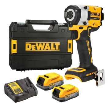 Dewalt DCF921E2T 18V 1.7AH Li-ion Power Stack Kömürsüz Çift Akülü Somun Sıkma