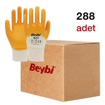 Beybi Kn1 Pamuk Astarlı Nitril Eldiven 1 Koli  (288 Adet)