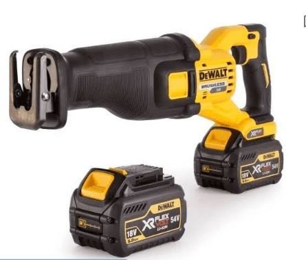 Dewalt DCS389T2 54V 2.0AH LI-ION Çift Akülü Kömürsüz Tilki Kuyruğu Testere