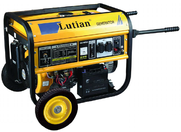 Lutian LT6500 EB-F 220V Benzinli Akülü Jeneratör 5kVA