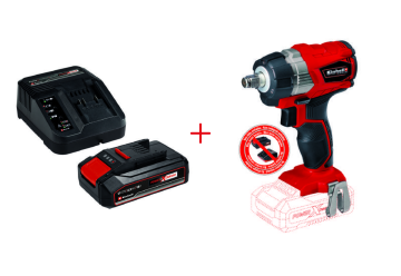 Einhell TE-CW 18Li BL Solo Kömürsüz Akülü Darbeli Somun Sıkma ve 2,5 Ah Starter Kit