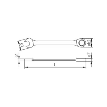 İzeltaş 0340 Cırcır Kombine Anahtar 13 mm